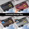 HLLQ9 Car Sun Visor Glasses Box Sunglasses Clip Card Ticket Holder for Skoda Fabia Kamiq Yeti Octavia Superb Kodiaq Karoq Rapid Scala