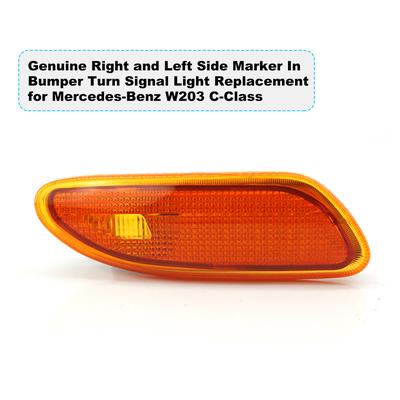 Turn Signal Light Genuine Side Marker In Bumper Turn Signal Light Replacement for Mercedes-Benz W203