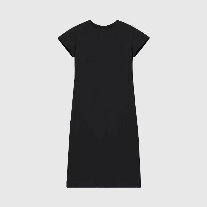 

2025 Summer Women s Sleek A-Line Midi Dress: Elegant, Age-Defying, Slimming, Solid Color. S/M