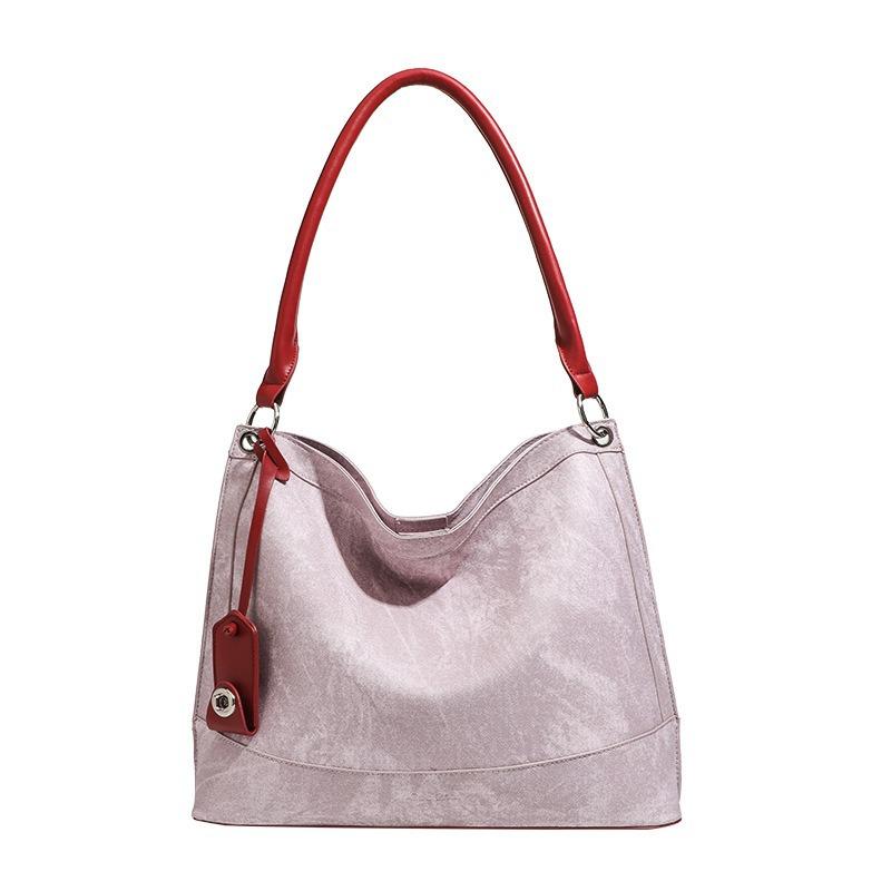 2025 New Dry Rose Tote Bag Gradient Large Capacity Bag for Women Spring Commuting Underarm Bag Tote Bag for Women
