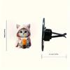Cute cat acrylic car aromatherapy, long-lasting fragrance, vent clip, decorative and aromatherapy