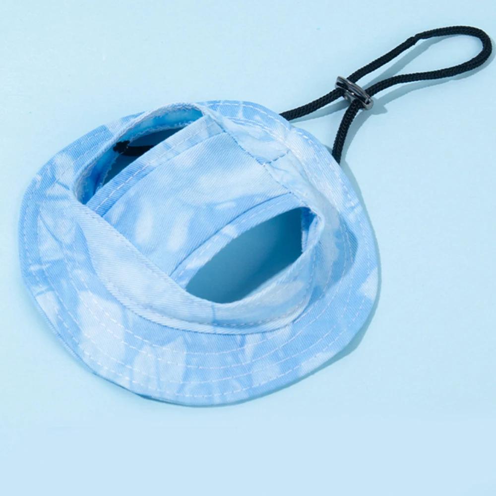 

Pets Hat with Ear Holes Adjustable Baseball Cap for Medium Small Dogs Summer Dye Cats Sun Cap Pet Outdoor Hat Pet Supplies S