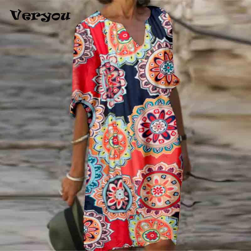 bohemian sunflower dress