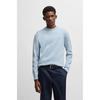 Regular Fit Crew Neck Cotton Sweater Light Blue 50531574454