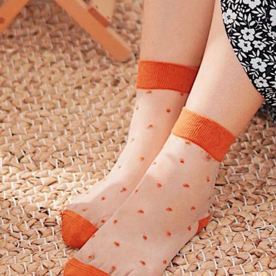 RNOT Dot Beach Color See-Through Socks (8color)