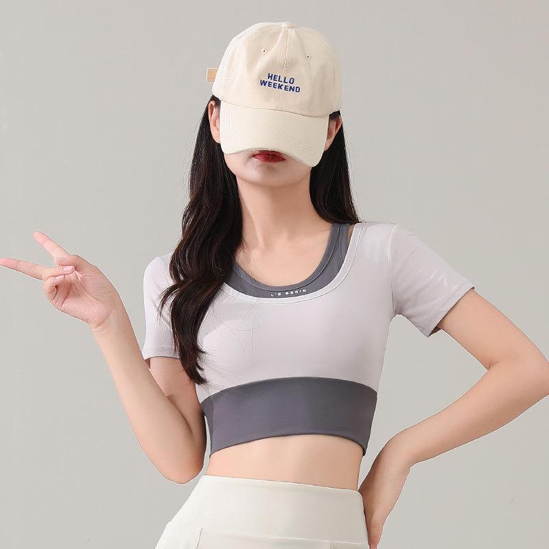 Women's Summer 2025 Quick-Dry Sportswear Set: Pleated Tennis Skort and Fitness/Yoga Outfit