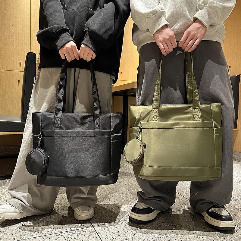 Tote Bag Women's Waterproof Nylon Class Bag Commuter Work Cloth Bag Large Capacity Trendy Handbag Sports Shoulder Bag