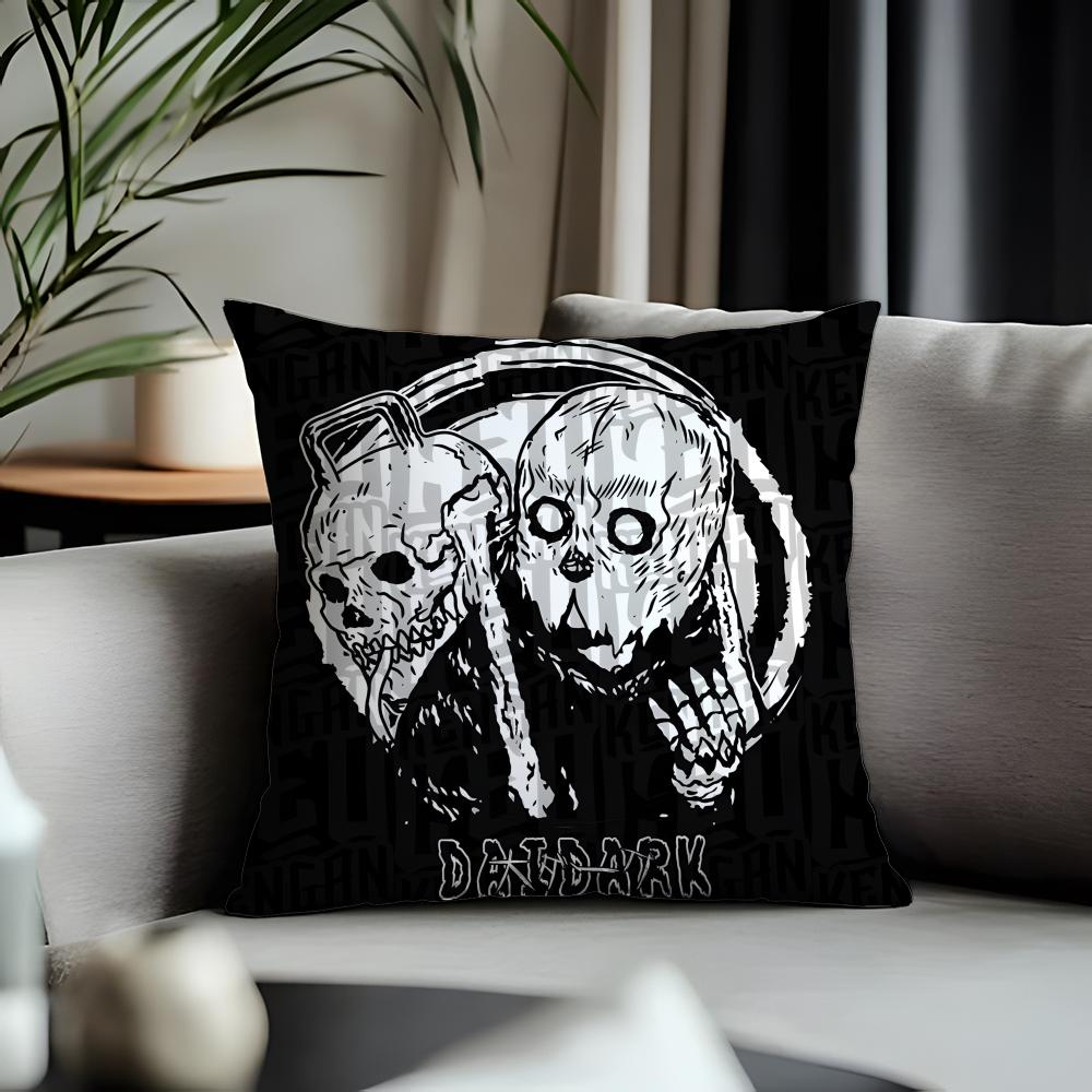 Trending DDai Darkied Cushion Cover Antidustmite Pillowcase Invisible Zipper Silky Short Plush Sofa Cushion Cover