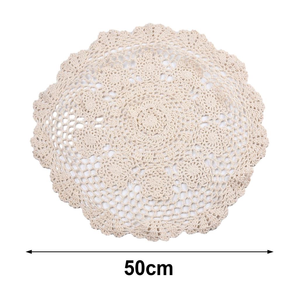 Cotton Tablecloth Floral 50cm Dining Table Furniture