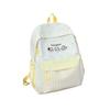 Schoolbag new contrasting color small fresh backpack female high school college student large capacity lightweight schoolbag Mori simple backpack