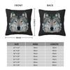 Wolf Strategic Fierce Intelligent Square Pillowcase Polyester Linen Velvet Pattern Decor Throw Pillow Case Home Cushion Cover