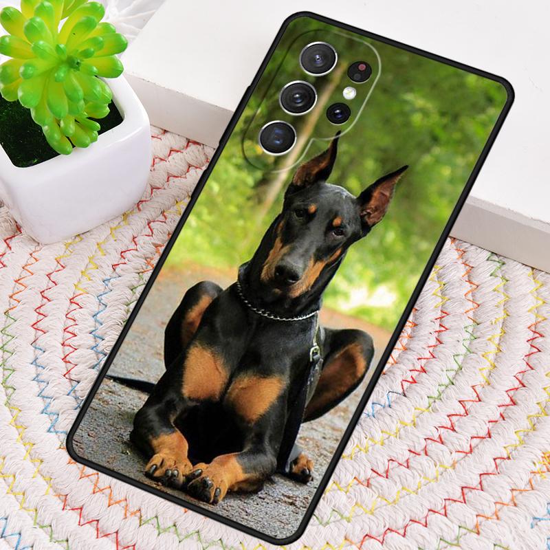 Animals Doberman Dog Phone Case for Samsung Galaxy Note 10 Pro S26 Ultra S23 S24 FE S25 S21 S22 PLUS Shockproof Cove