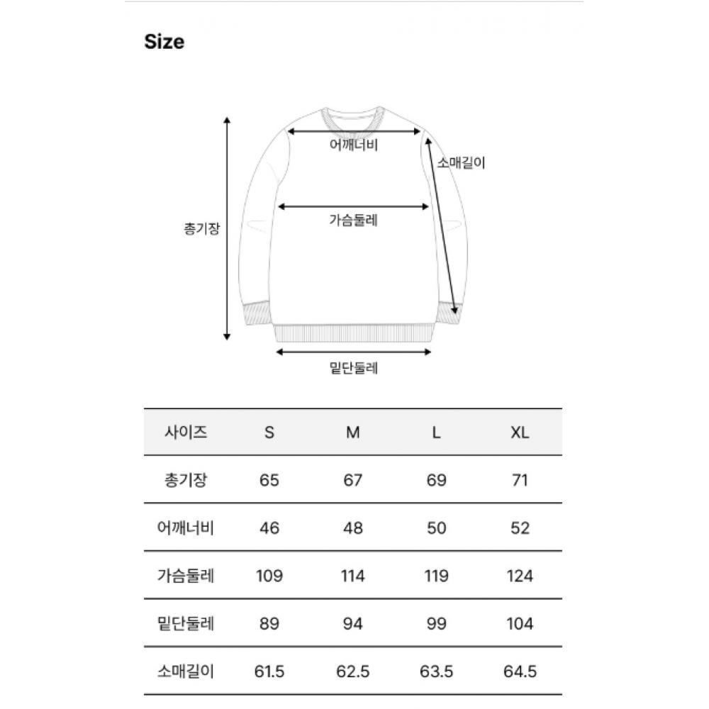 KANGOL Semi Overfit Sweatshirt 1790 Black