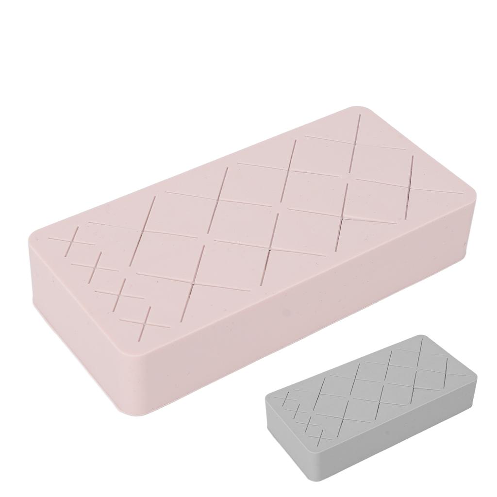 12 Slot Lipstick Holder Organizer Silicone Makeup Cosmetic Display Stand for Nail Polish Eyebrow Pen
