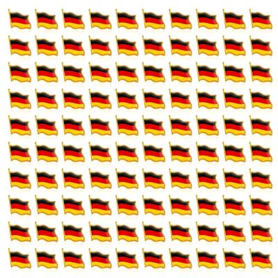 100Pcs German Flag Enamel Pins With Secure Fastening National Pride Accessory Great For National Holidays And Parades