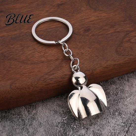 Zinc Alloy Pendant Angel Keychain for Backpacks Shape Metal Car Bag Accessory Key Ring Pendant Schoolbag Handbag Charm Decoration Accessories