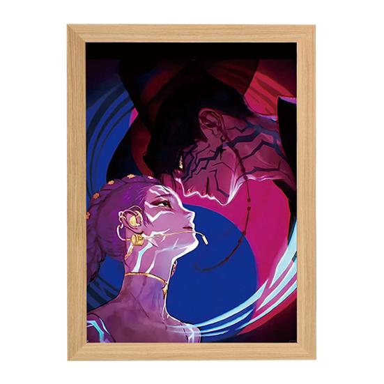 Malerei Lampe Wiederaufladbares LED Licht Leuchtende Wandkunst Licht Lebendige Farbe Kunst Beleuchtung Nachtlicht