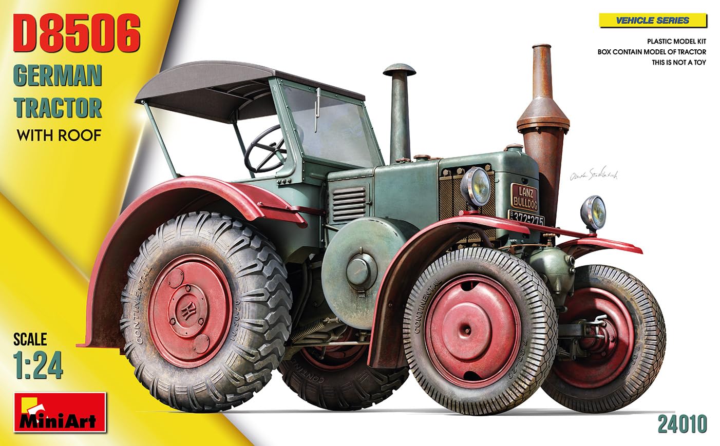 

Miniart 1/24 German Covered Tractor D8506 Plastic Model MA24010