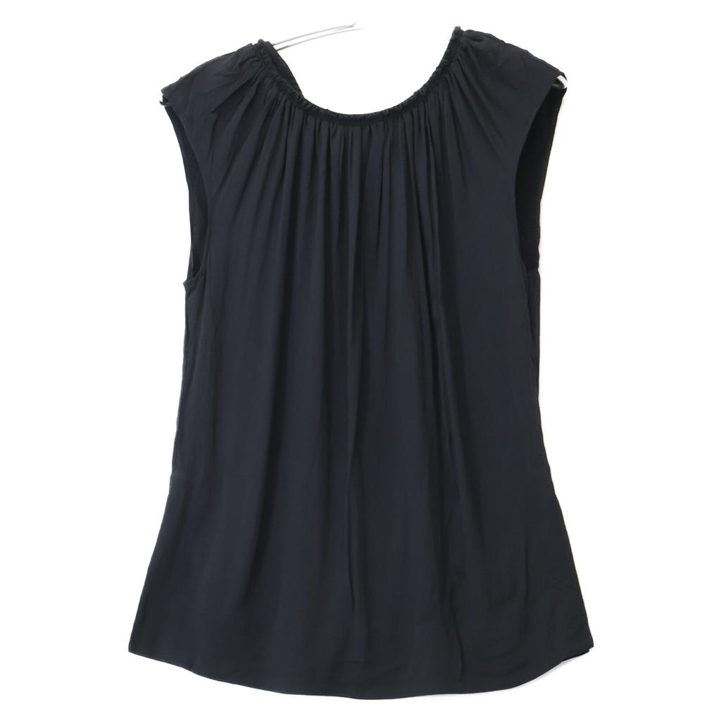 MARNI 21Stainless Steel TTMA0123O0TA089 Black Silk Sleeveless Blouse tops 38 blackUsed