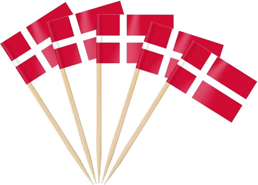 Thailand Toothpick Flags Picks, 100 Pcs Small Tiny Croatia Cupcake Toppers Stick Flags Double-sided for World Cup, National Day