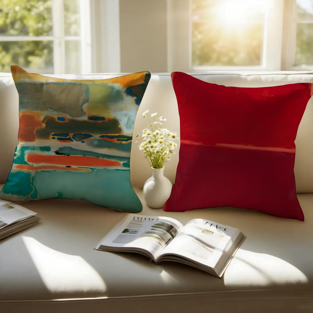 The C-Colors Within Pillow Art Anime Cushion Cover Pillowcase Anti-Dustmite Invisible Zipper Short Plush Sofa Cushion