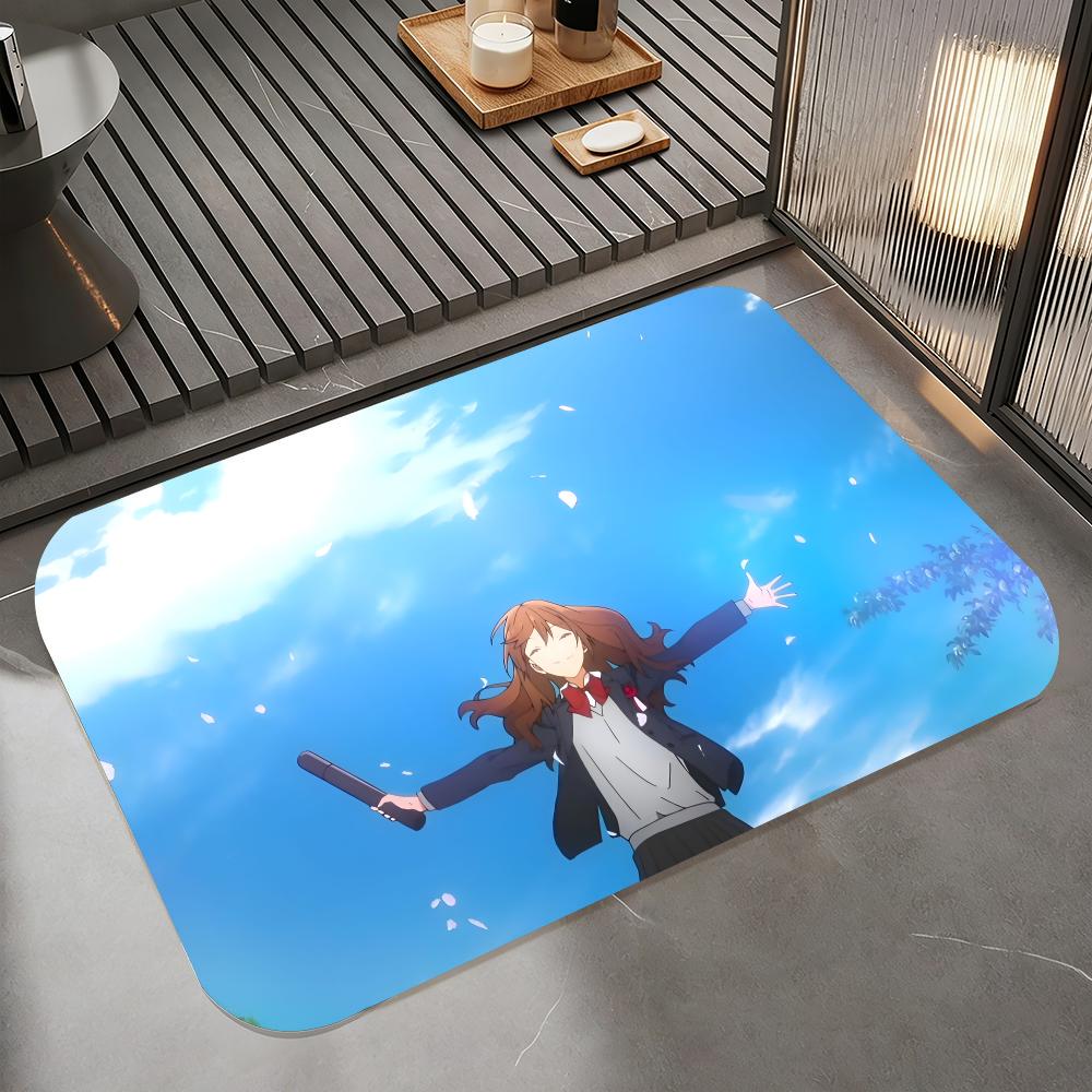Sweet S-Horimiya Floor Mat Diatomite Bath Mat, Quick Dry Absorbent Non-Slip Door Mat
