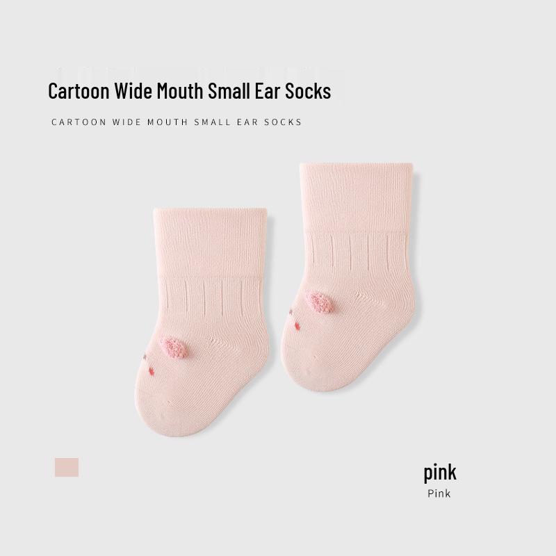 Autumn Combed Cotton Baby Socks - Breathable, Candy Colors, Antibacterial, Seamless Mid-Calf for Infants & Toddlers