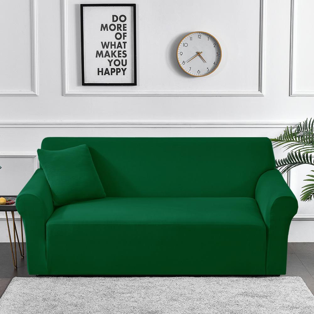Sofa Covers For Living Room Elastic Solid Corner Couch Cover L Shaped Chaise Longue Slipcovers Chair Protector 1/2/3/4 Seater