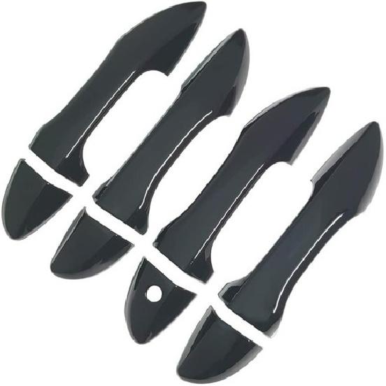 8Pcs Black Door Side Handles Cover Trim For Toyota Corolla E170 E180 2014-2018
