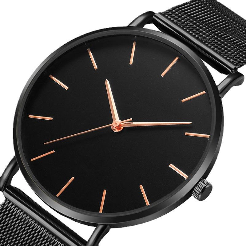 Mode-Netzwerk Mit Herren- Und Damenarmbanduhren, Europäische Und Amerikanische Einfache Herrenarmbanduhren, Paar-Zeiger Quarzarmbanduhren