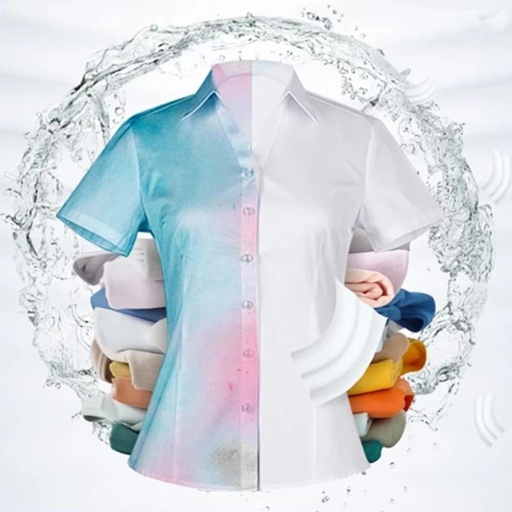 50PCS White Laundry Tablets Color Keeping Anti-String Anti-Staining Sheets Clear Odor Mixing Wash Color Absorbing Film