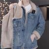 Jachete de Blugi Plus Catifea pentru Fete Iarnă Groase Calde Haine pentru Copii Parka Matlasată Copii Largi Rever Exterior Nou Costume de Iarnă pentru Vreme Rece