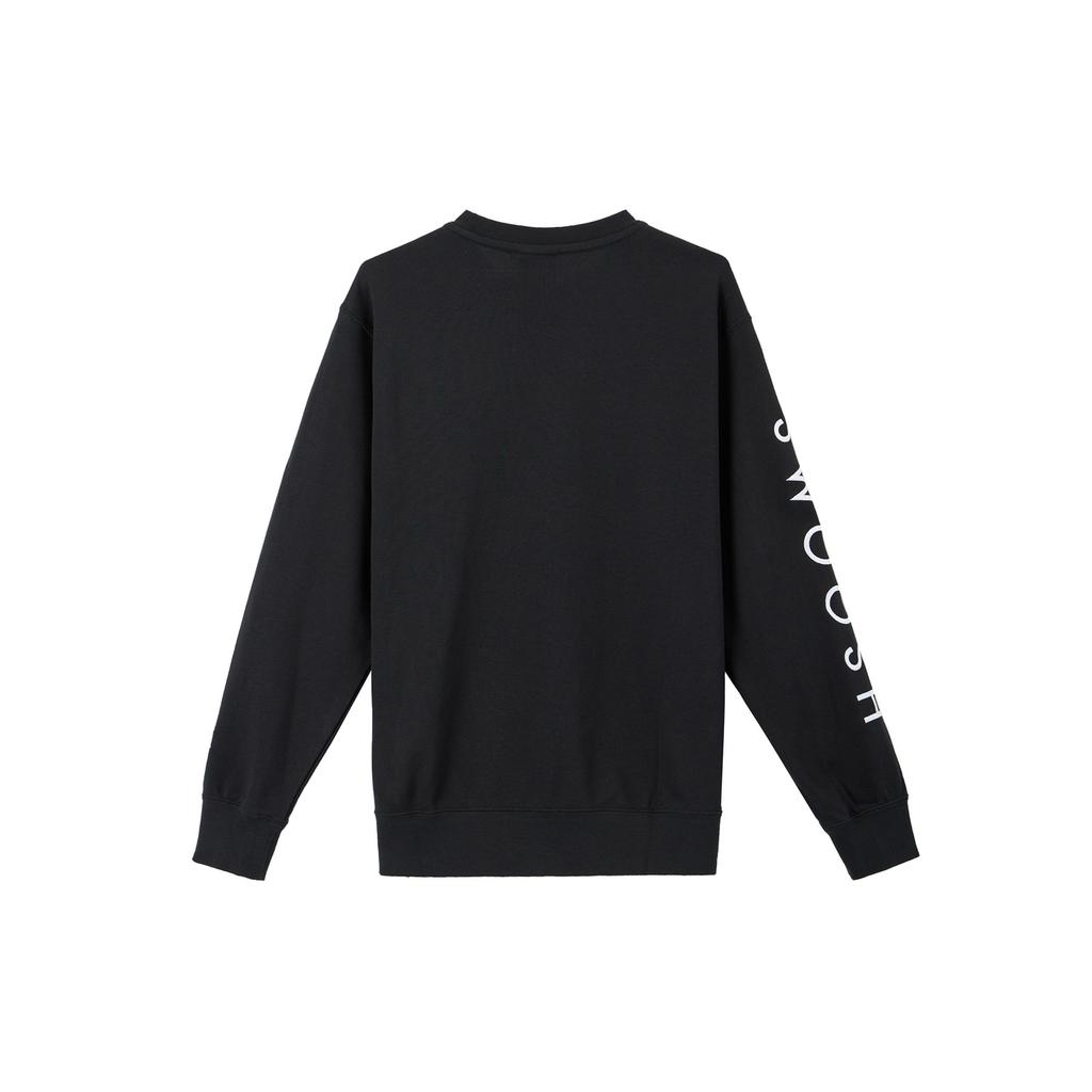 Nike Sweatshirts Men's Black Crew Neck Moderate Regular CU4035-010