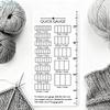 Quick Gauge Ruler For Checking The Stitch Size Of Knit And Crochet Projects
