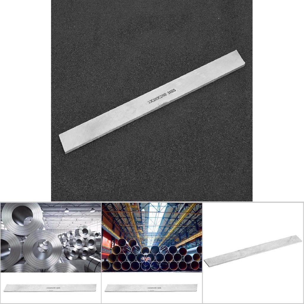 HSS High Speed Steel Lathe Turning Tool Square White Steel Bar Strip (3*20*200mm)