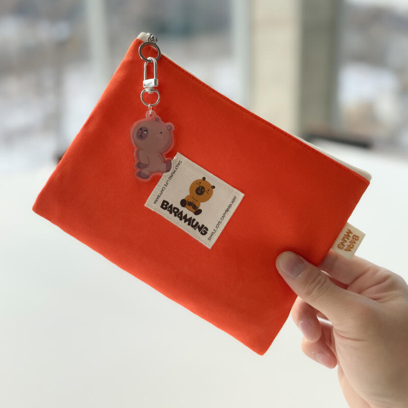 Oxford Flat Pouch Orange (Medium)