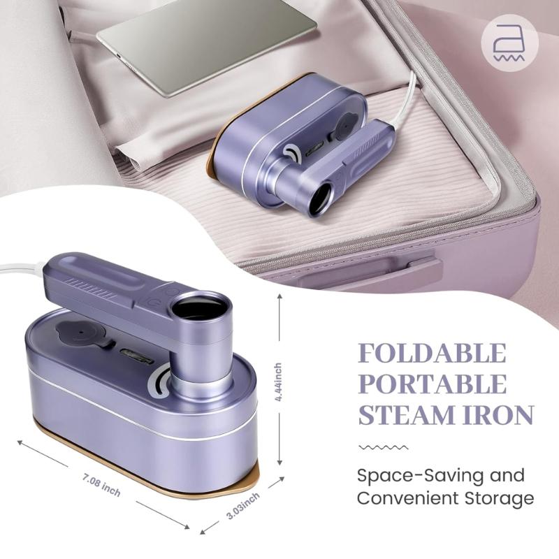 Handy Ironing Machine Portable Garment Steamer with Digital Display Handheld Iron for Quick Fabric Steam RefreshsClothes
