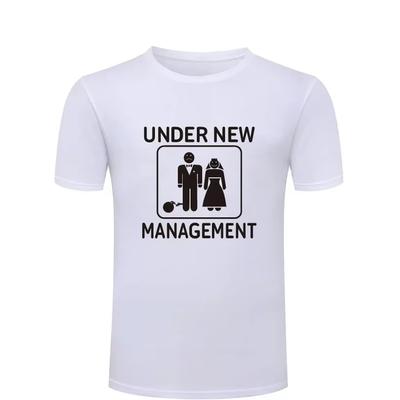 Under New Management - Bachelor Wedding Party Men's T-Shirt Cotton Men New Short Sleeve O Neck Casual Tee