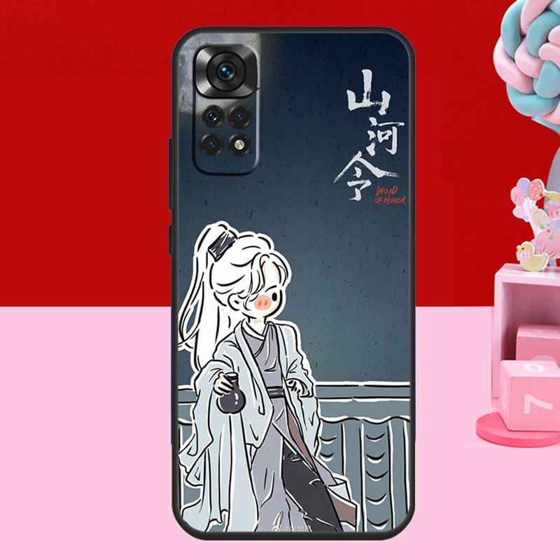 

СЛОВО ЧЕСТИ Shan He Ling мультяшный Чехол для Xiaomi Redmi Note 14 13 12 11 10 15 Pro Plus Redmi 15 C 13C 10C 12C 14C Мягкая крышка Redmi Note 9
