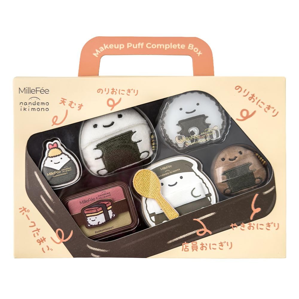 Millefeuille Anything Creature Puff Complete Puff Set Makeup Puff Powder Puff Finger Puff Mini Puff Character Puff Concealer Liquid Blush Base Makeup