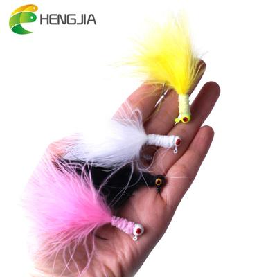 HENGJIA 5ks/balení 3cm Vysoce uhlíková ocel Rybářský peříčkový háček Kaprový rybářský háček Jiggová nástraha