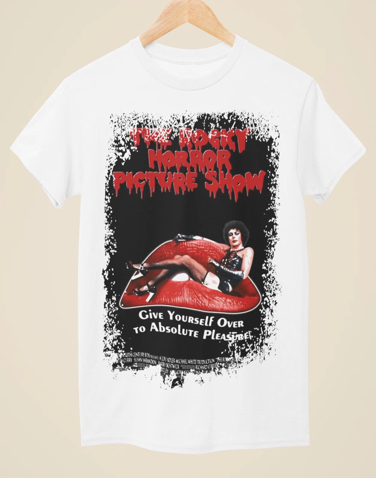 The Rocky Horror Picture Show - Movie Poster Inspired Unisex White 100% Cotton T-shirt Mens Tees Top 2XL