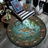 Underwater Ecosystem Harmony Round Area Rug Under Office Chairs Bedroom Living Room Home Decor