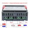 STC-3028 Dual Digital Temperature Humidity Controller 12V 24V 220V Thermoregulator Thermostat for Heating Cooling In Incubator