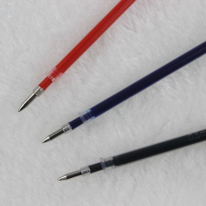 20 Stück Neutralstift-Ersatzmine, neutrale Tinte, Gelstift, Ersatz, hochwertige schwarze Mine, Blau, Rot, 0,5 mm