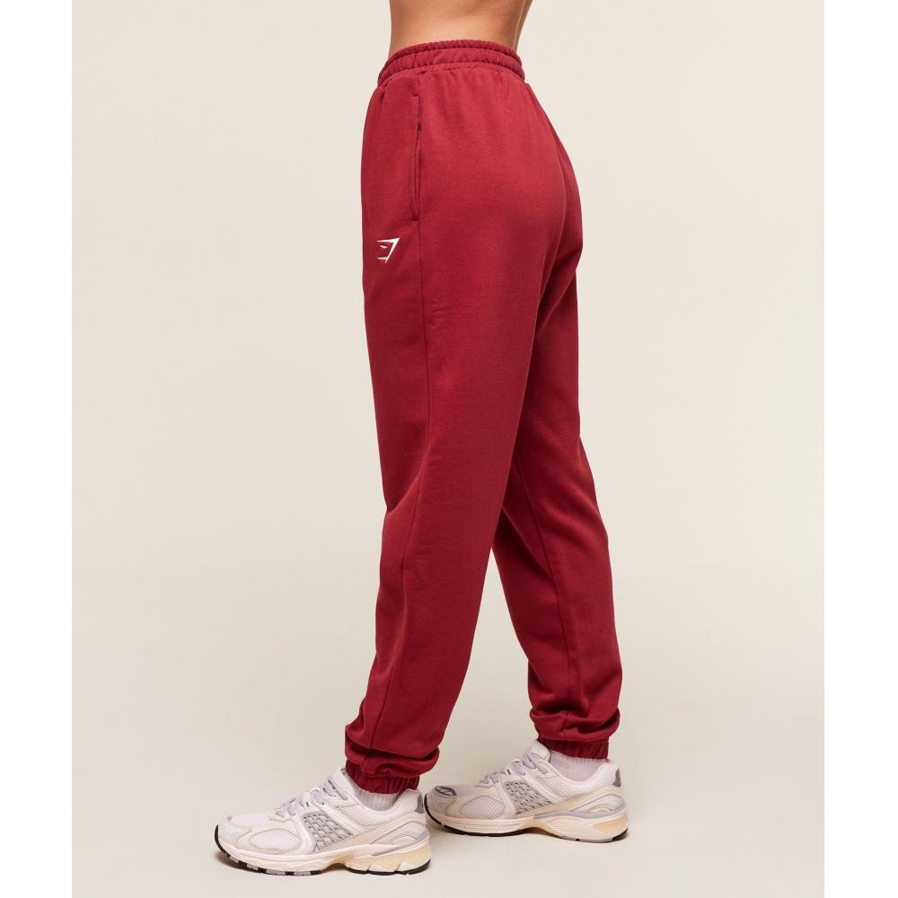 Gymshark Training Fleece Joggers Athletic Burgundy B7a4d Rb6y