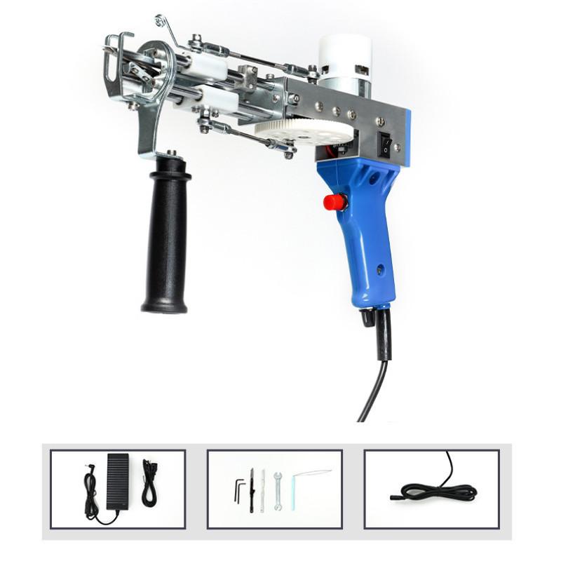 99W 2-in-1 Tragbare Teppichherstellungswerkzeuge Teppichweberei Beflockungsmaschinen Elektrische Tufting-Pistole Handgehaltene Teppichwebmaschine