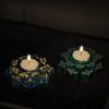 Crystal Epoxy Irregular Shape Flower Candle Holder Silicone Mold