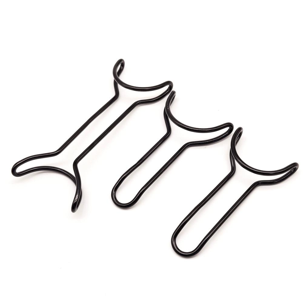 Dental Kieferorthopädische T form Retractor Mund Gag Opener Zähne Retractor Schwarz Beschichtet Doppel Enden Zahnarzt Zahn Bleaching Werkzeug