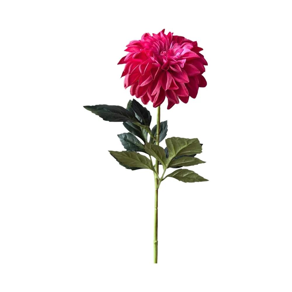 Realistische Große Blume Künstliche Chrysantheme Langer Ast 3D Gedruckte Dahlie Real Touch Künstliche Falsche Blume Hochzeitsdeko